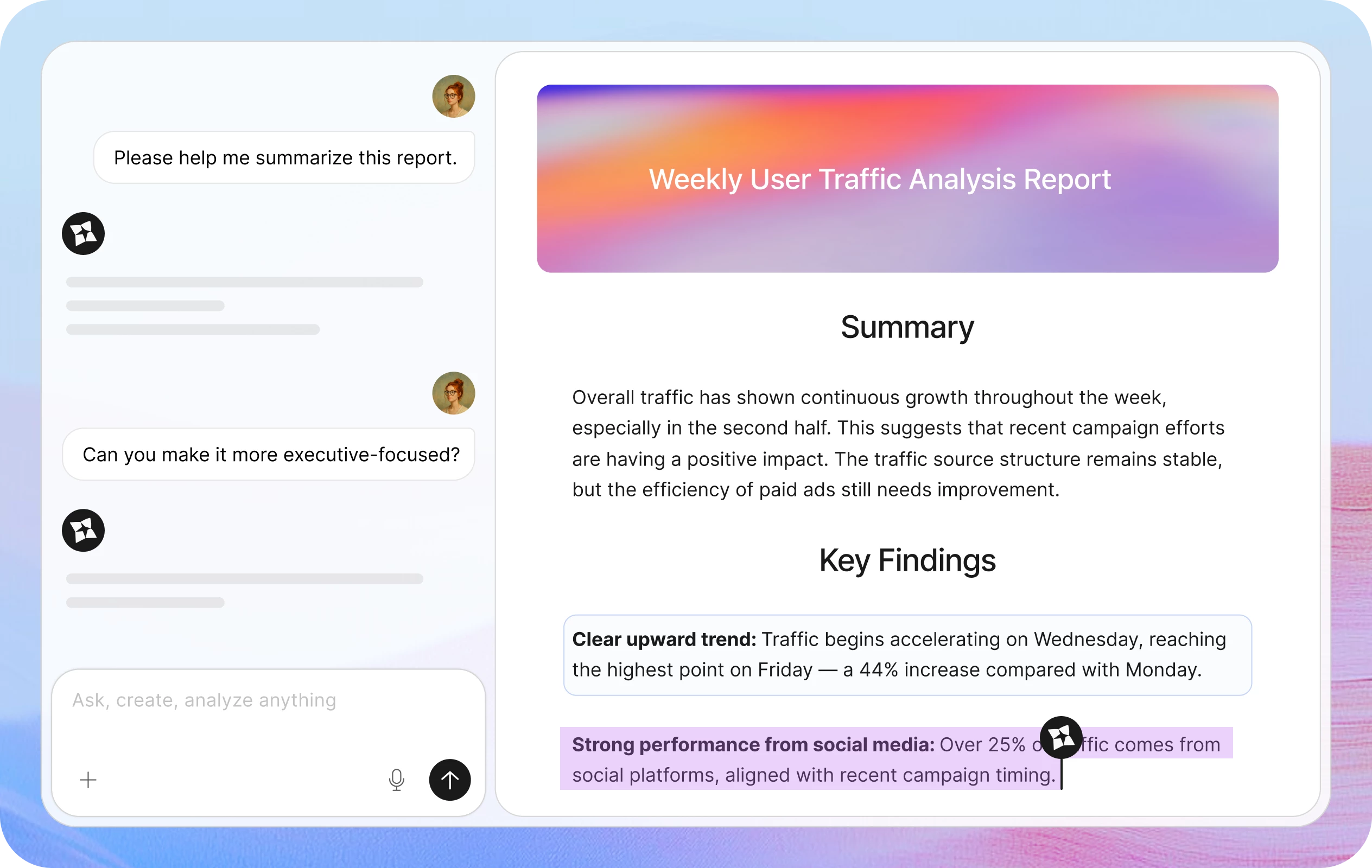 Conversational AI feature preview